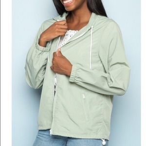 Brandy Melville Mint Windbreaker